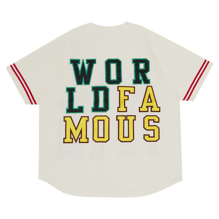 Supreme Denim Baseball Jersey White