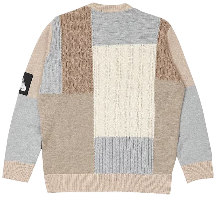 Palace Cable Patchwork Knit Multicolor
