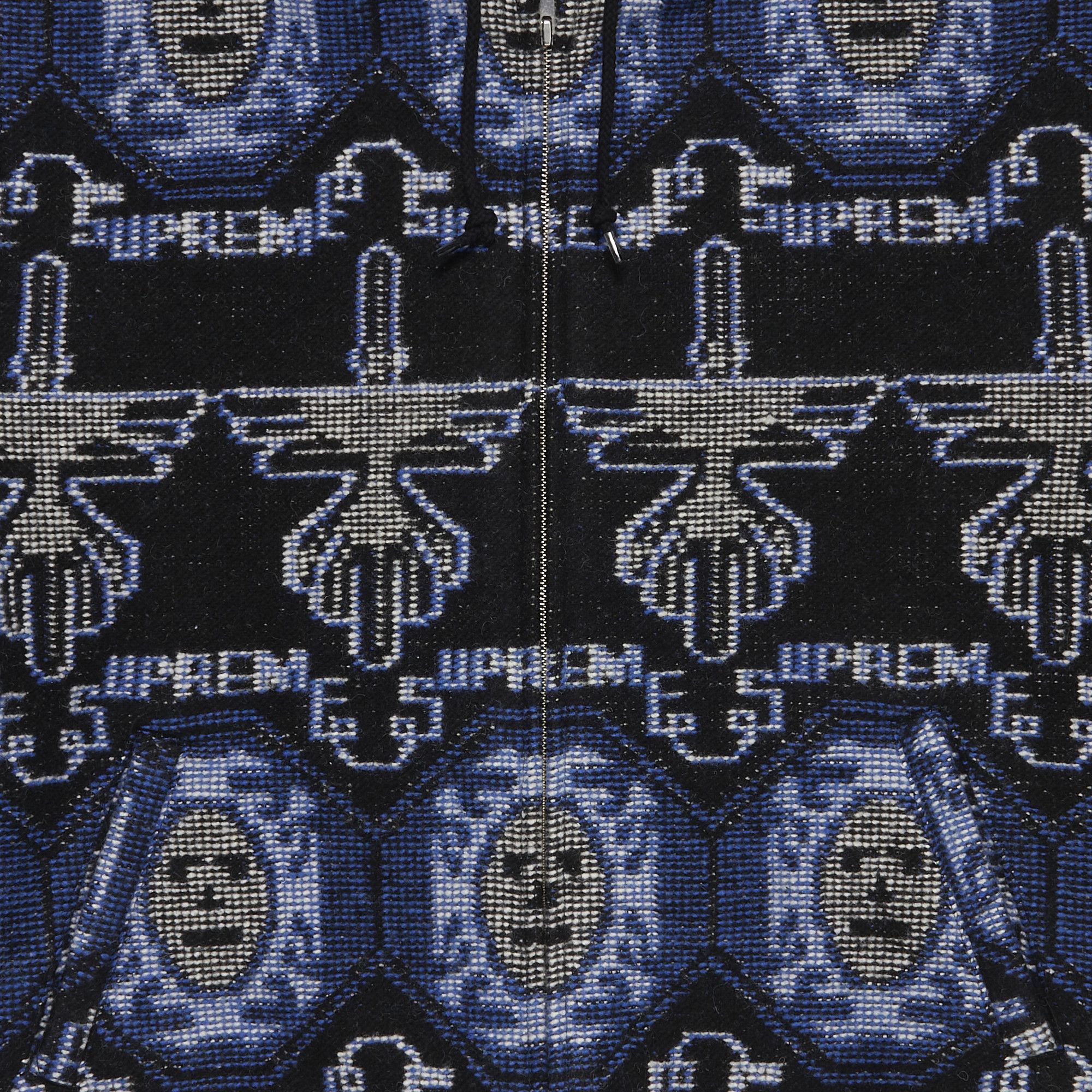 Buy Supreme Woven Hooded Jacket 'Blue' - FW22J42 BLUE | GOAT