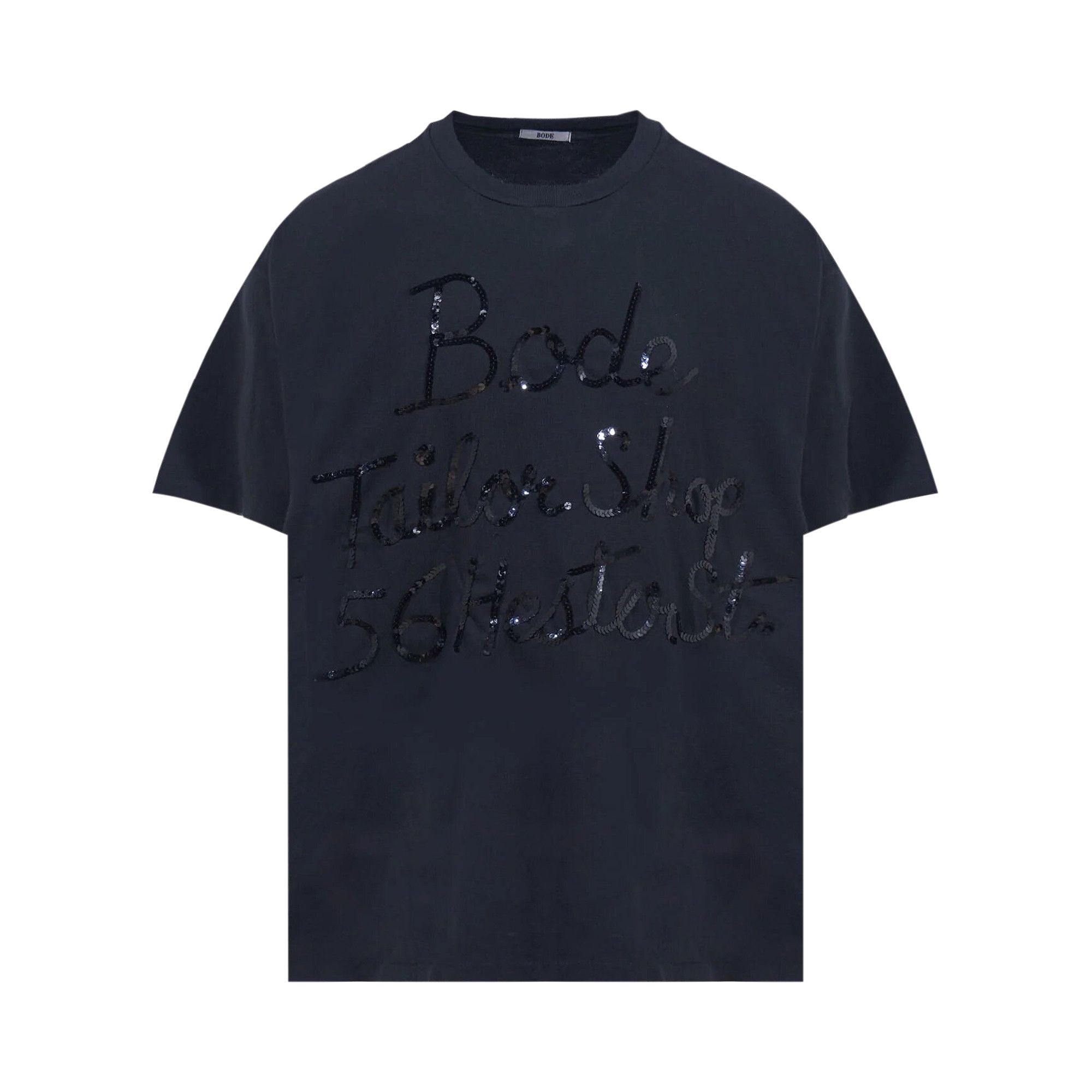 マー坊 Buy Bode Tailor Shop Tee 'Black' - MRCS000058 BLAC | GOAT