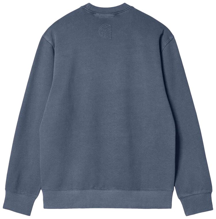 Carhartt WIP Verse Script Sweatshirt Storm Blue