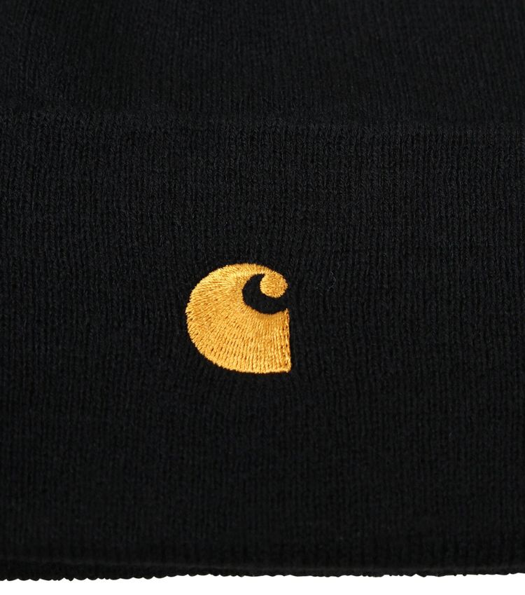 Carhartt WIP Chase Beanie BlackGold