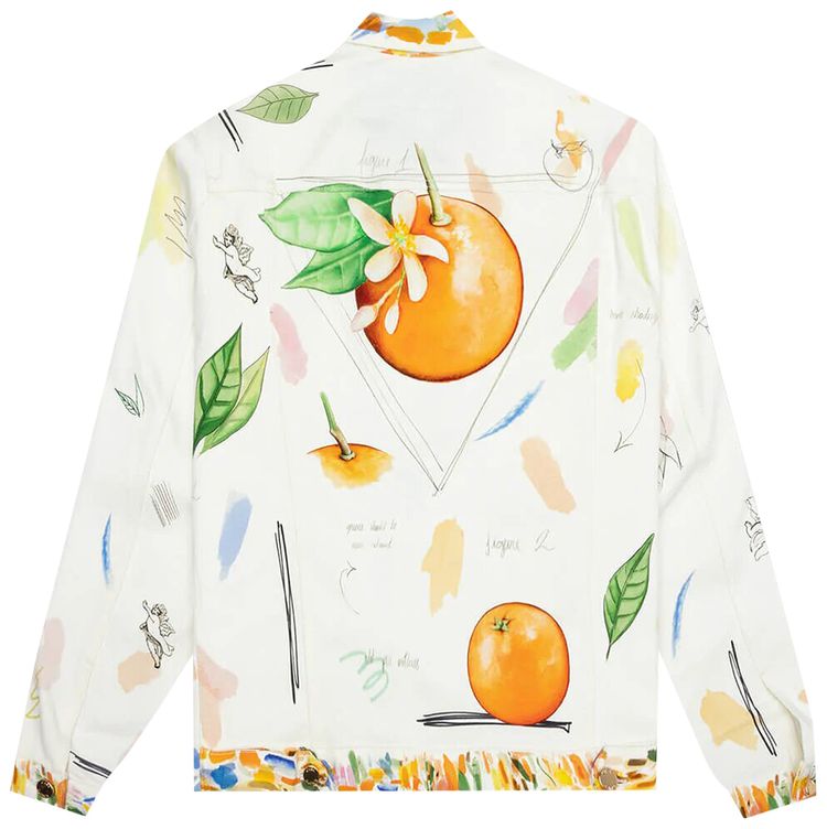 Casablanca Printed Denim Jacket Work In Progress