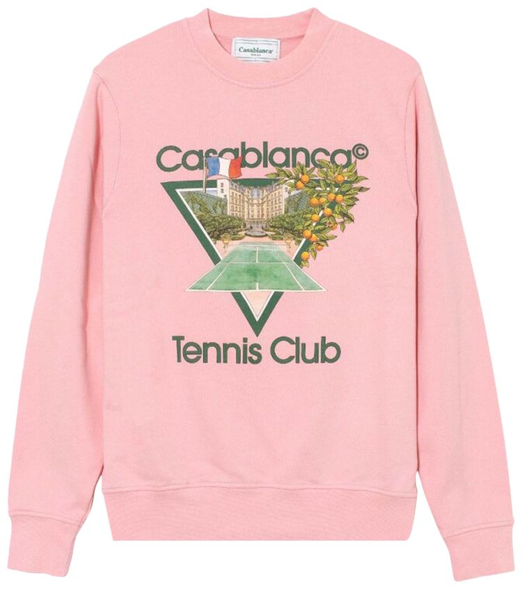 Casablanca Tennis Club Icon Printed Sweatshirt Tennis Club Icon
