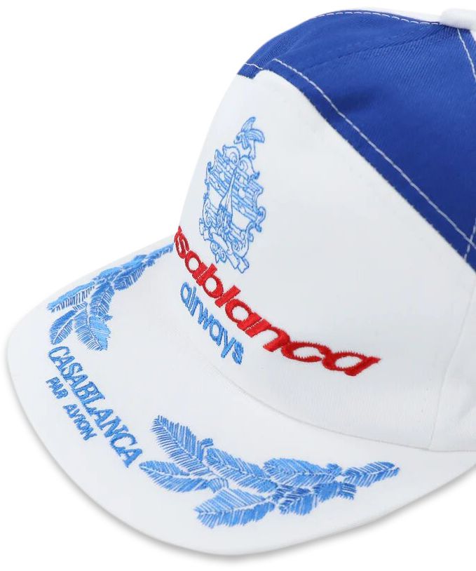 Casablanca Airways Embroidered Cap Casablanca AirwaysWhite