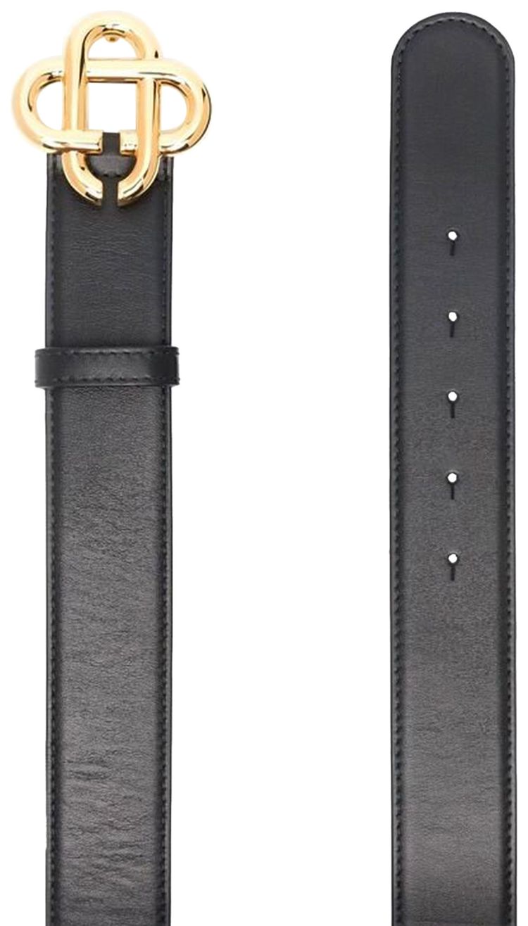 Casablanca CC Logo Buckle Belt Black