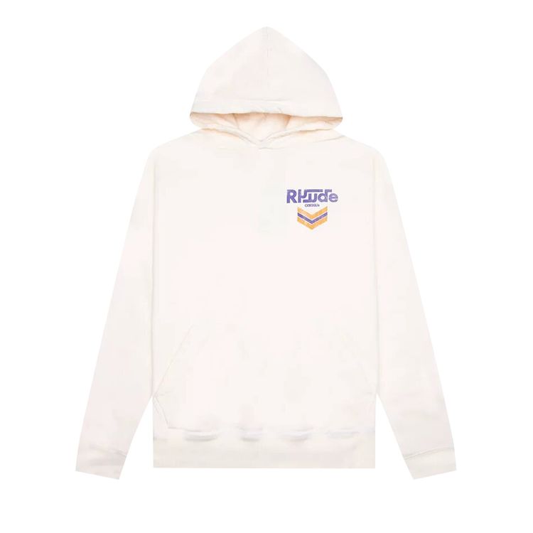 Rhude Fuel Hoodie Vintage White