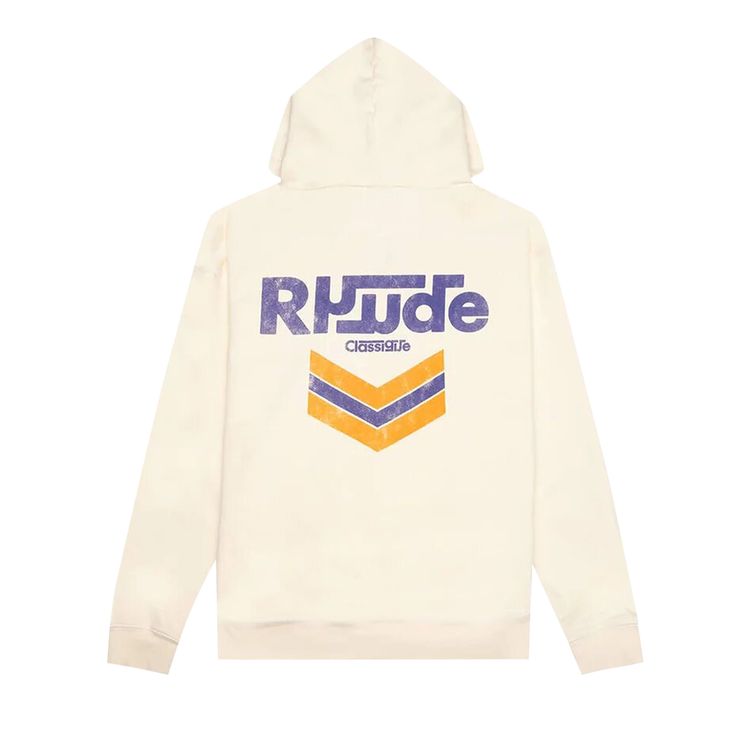 Rhude Fuel Hoodie Vintage White