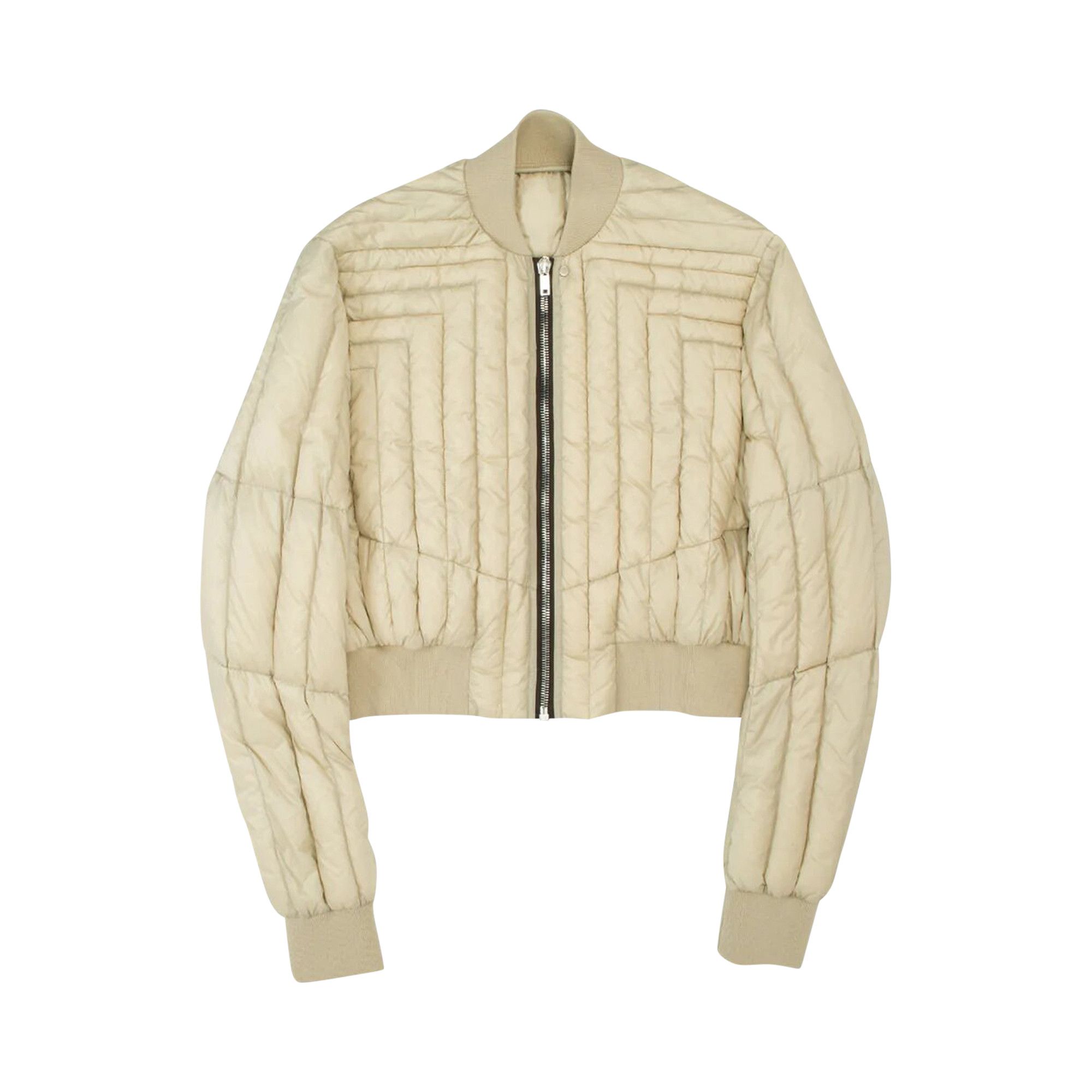 Buy Rick Owens Fog Cropped Bomber 'Pearl' - RU02B2797 NZD1 PEAR | GOAT