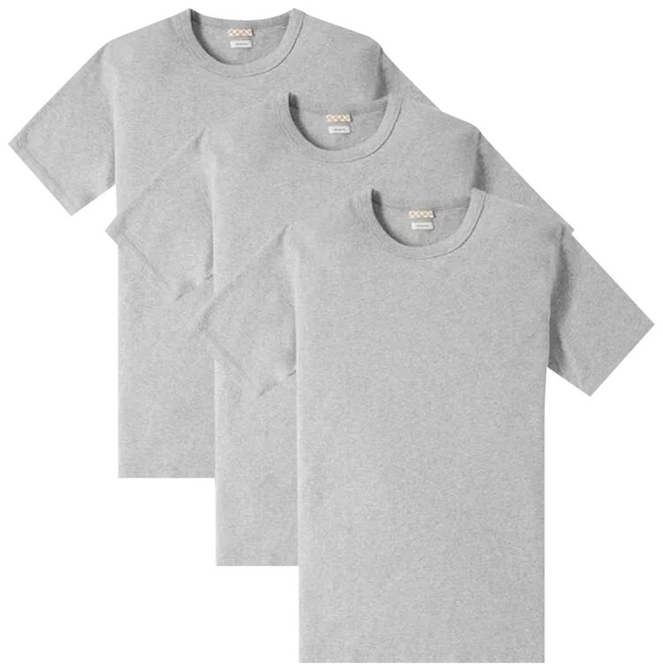 Visvim Sublig Wide 3 Pack Short Sleeve Grey