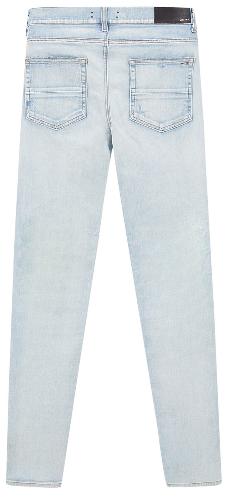 Amiri Plaid Thraser Jean Light Indigo