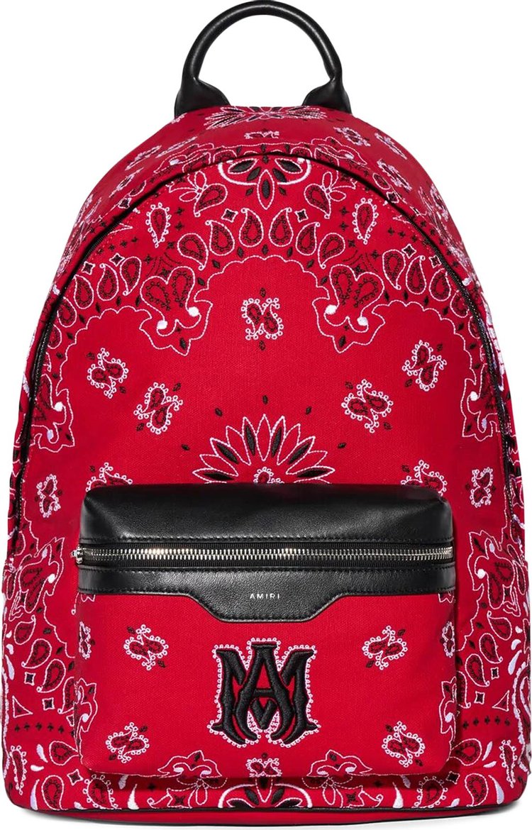Amiri Bandana Embroidered Backpack 'Red'