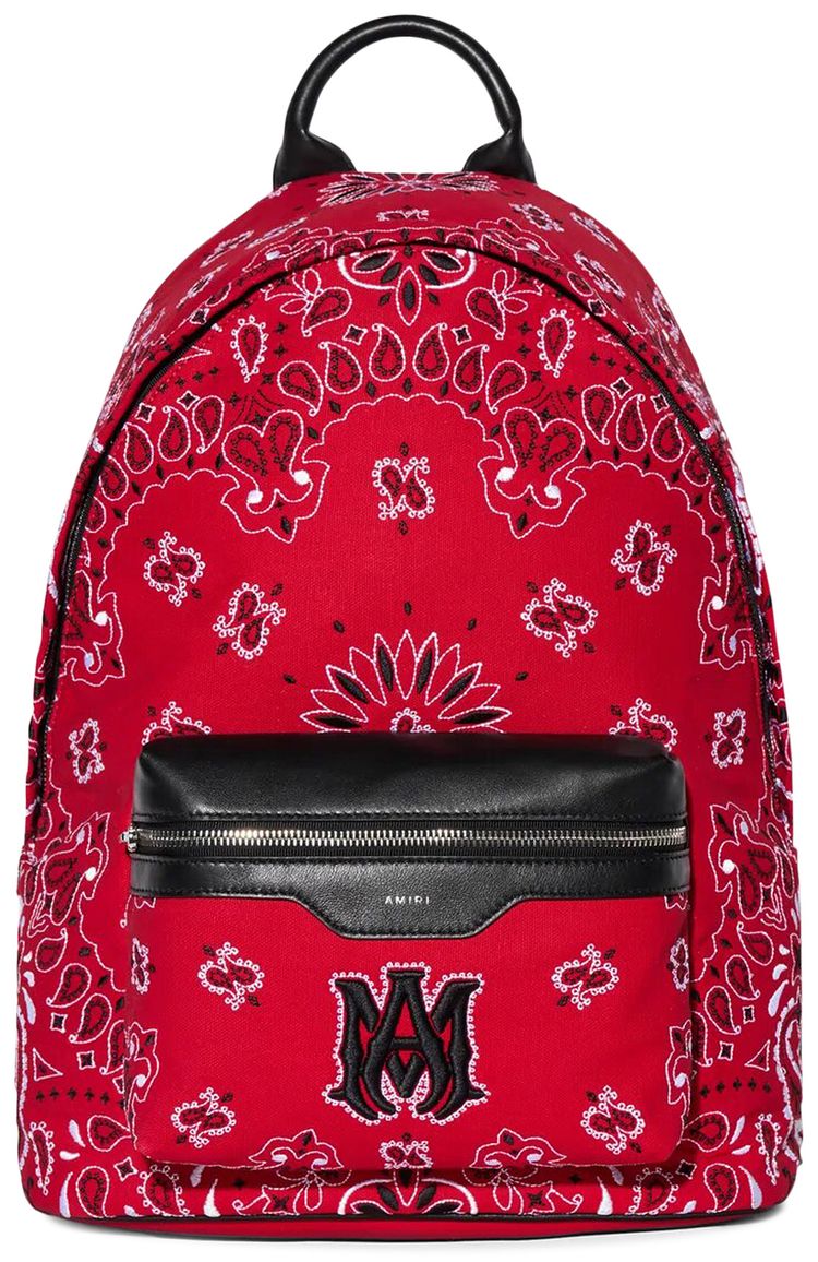 Amiri Bandana Embroidered Backpack 'Red'