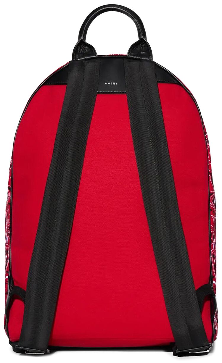 Amiri Bandana Embroidered Backpack Red