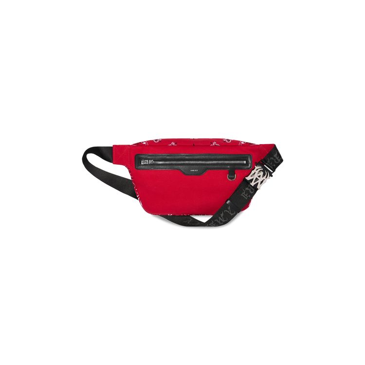 Amiri Bandana Embroidered Bumbag Red