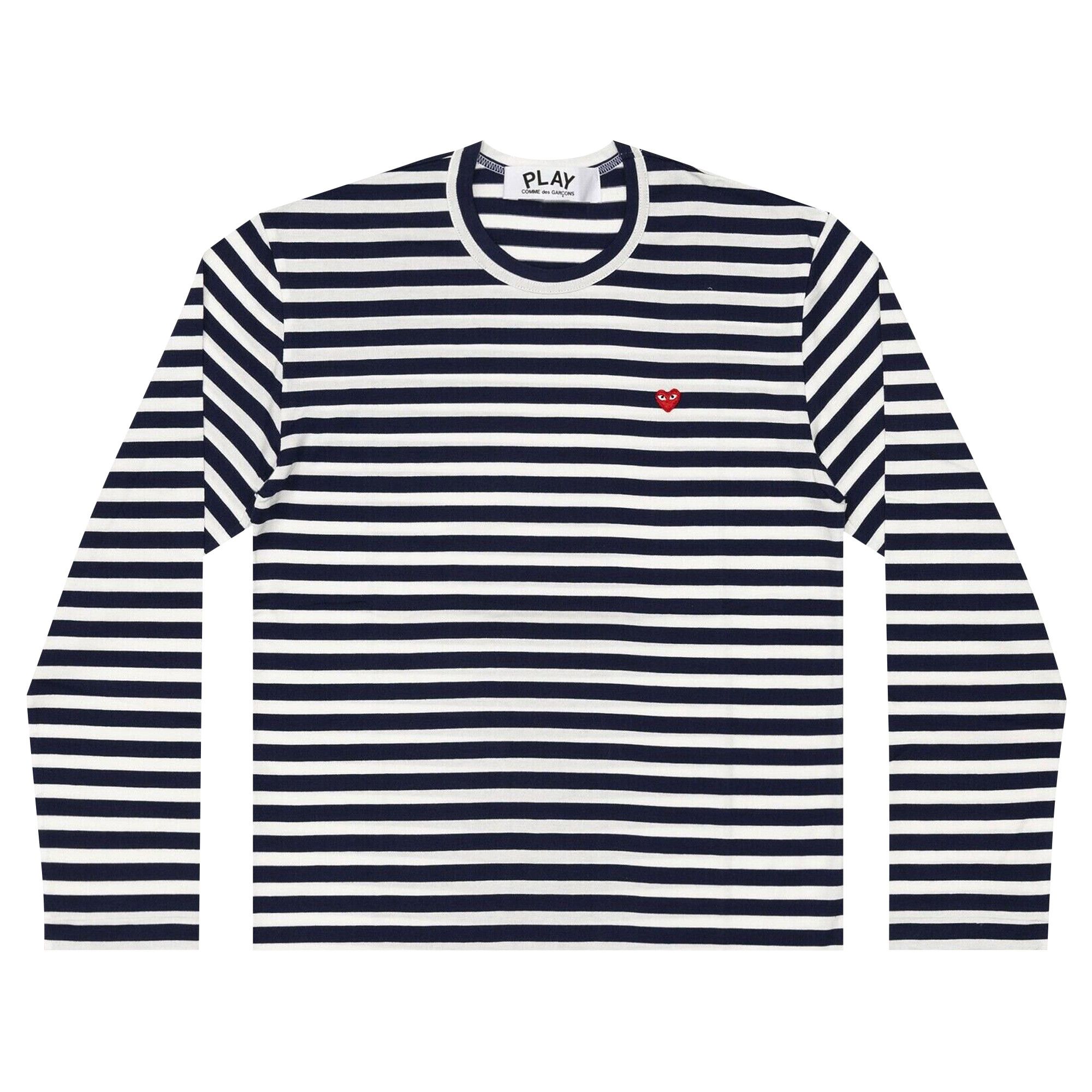 Buy Comme des Garçons PLAY Long-Sleeve Striped T-Shirt With Small