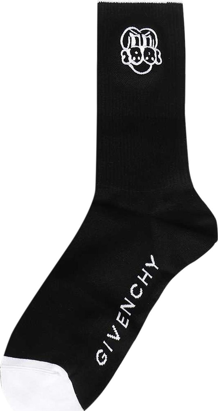 Givenchy Sport Socks With Dog BlackWhite