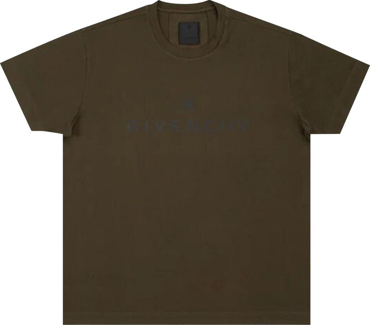 Givenchy Oversized Fit Print T-Shirt 'Military Green'