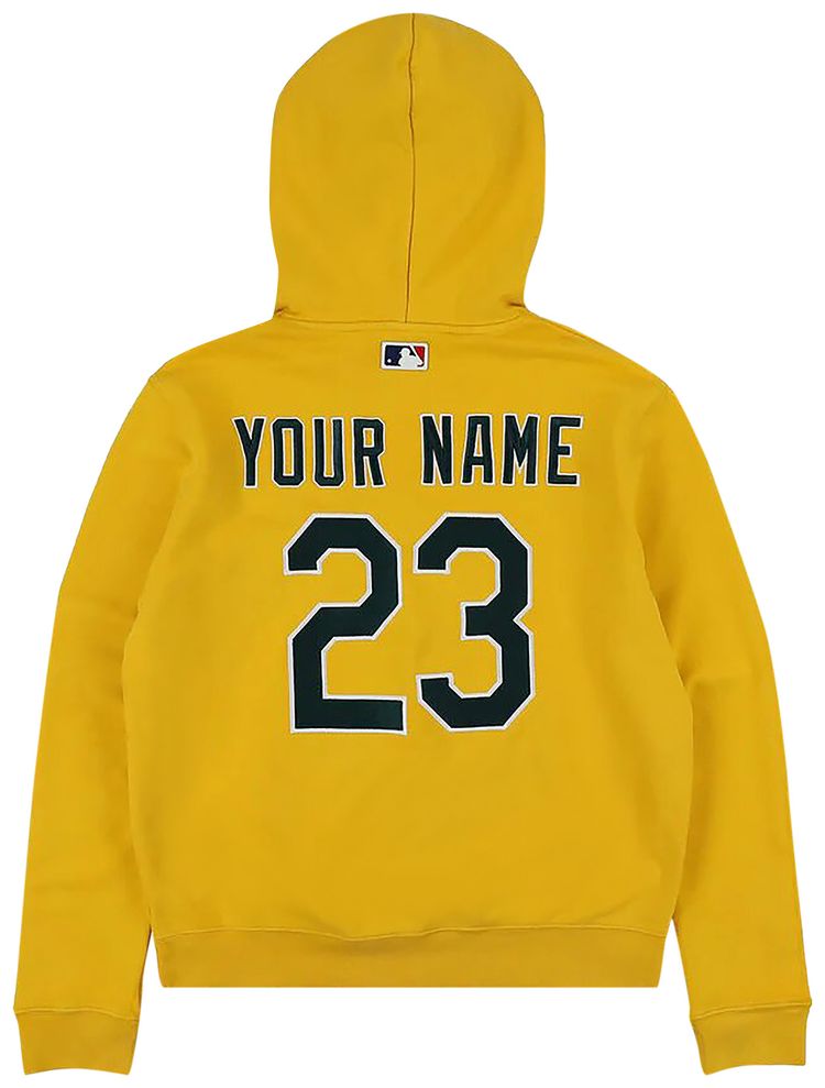 Off White MLB Oakland Athletics Hoodie YellowBlue