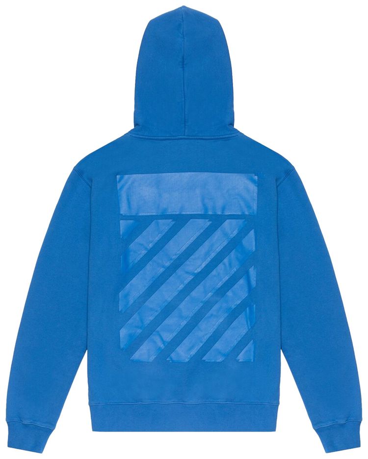 Off White Diag Tab Slim Hoodie Peacock
