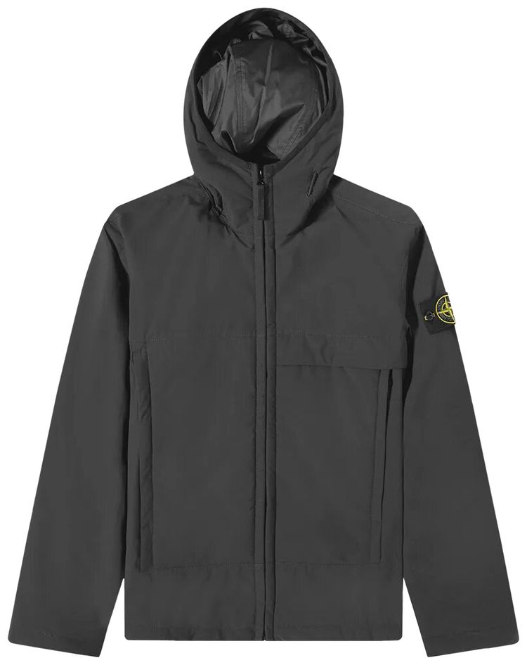 Stone Island Hooded Jacket Black