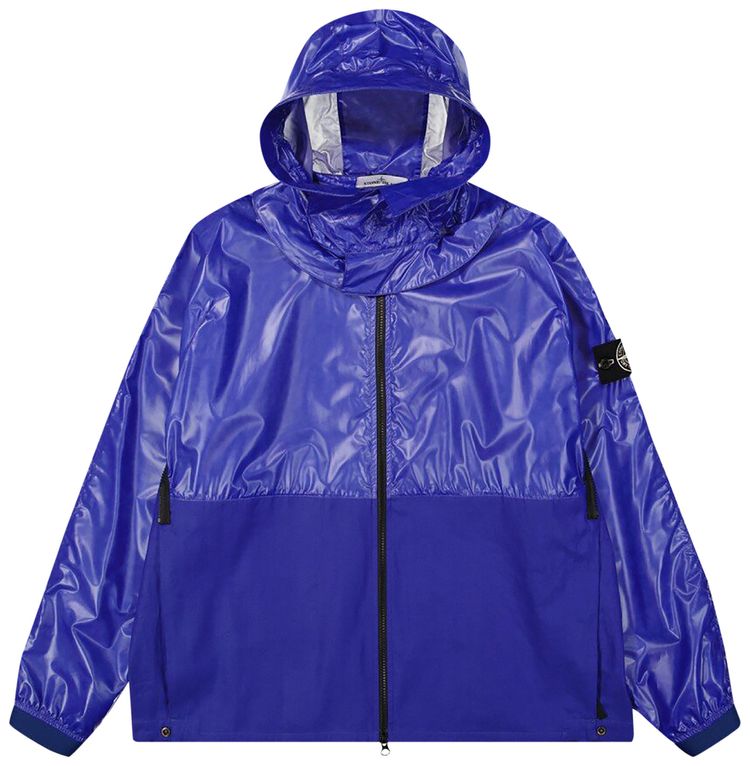 Stone Island Hooded Blouson Bright Blue
