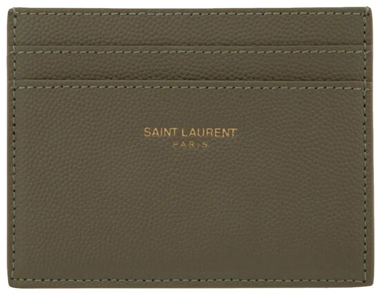 Saint Laurent Paris Card Case Light Fern