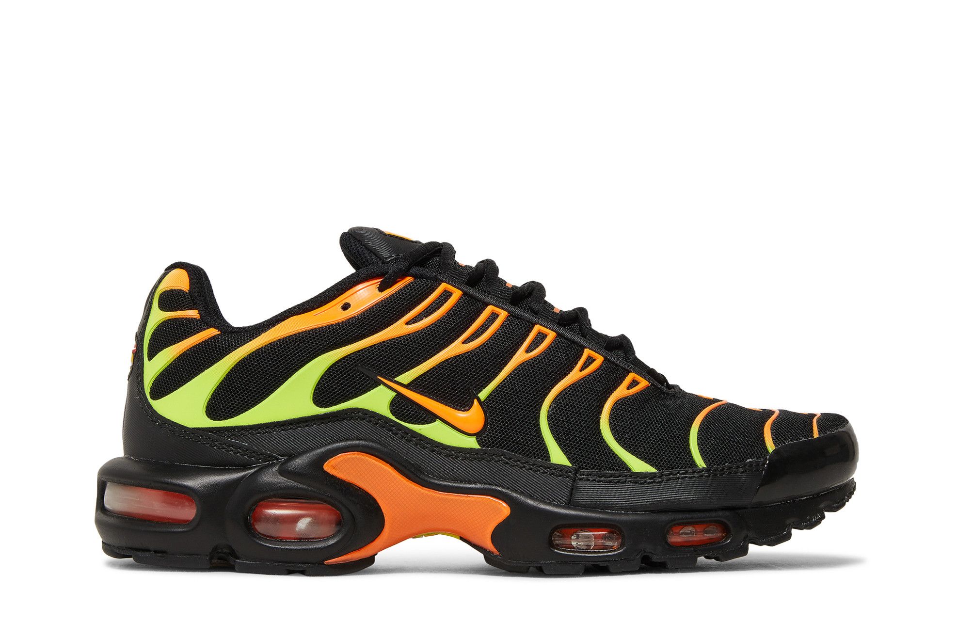 Air max plus hotsell black yellow orange