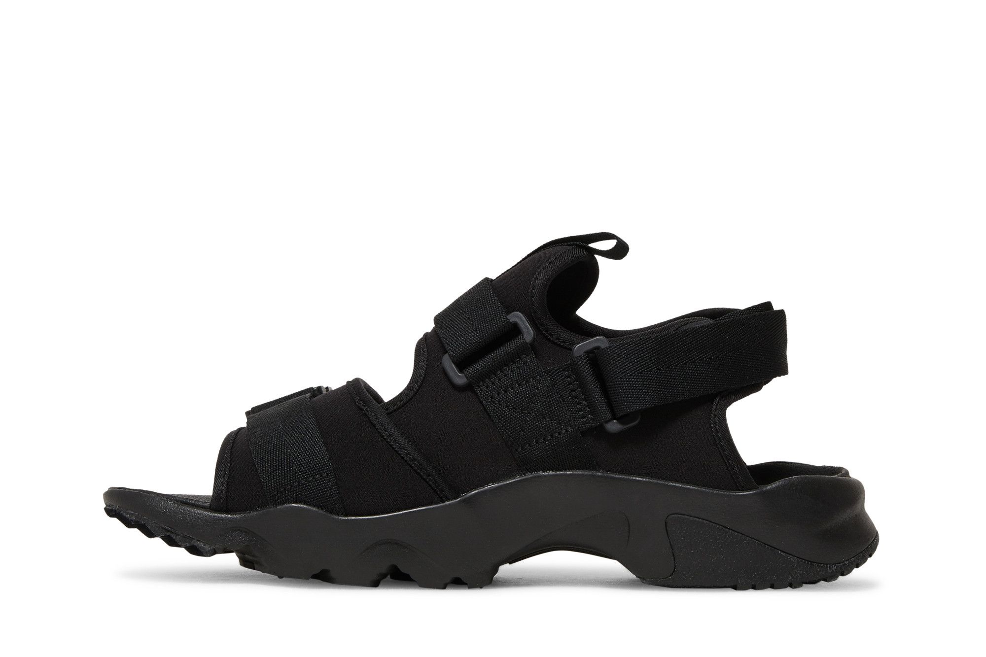 Nike black strap sandals online