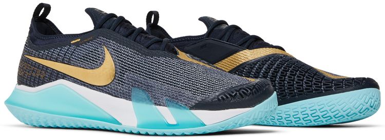 NikeCourt React Vapor NXT Obsidian Metallic Gold