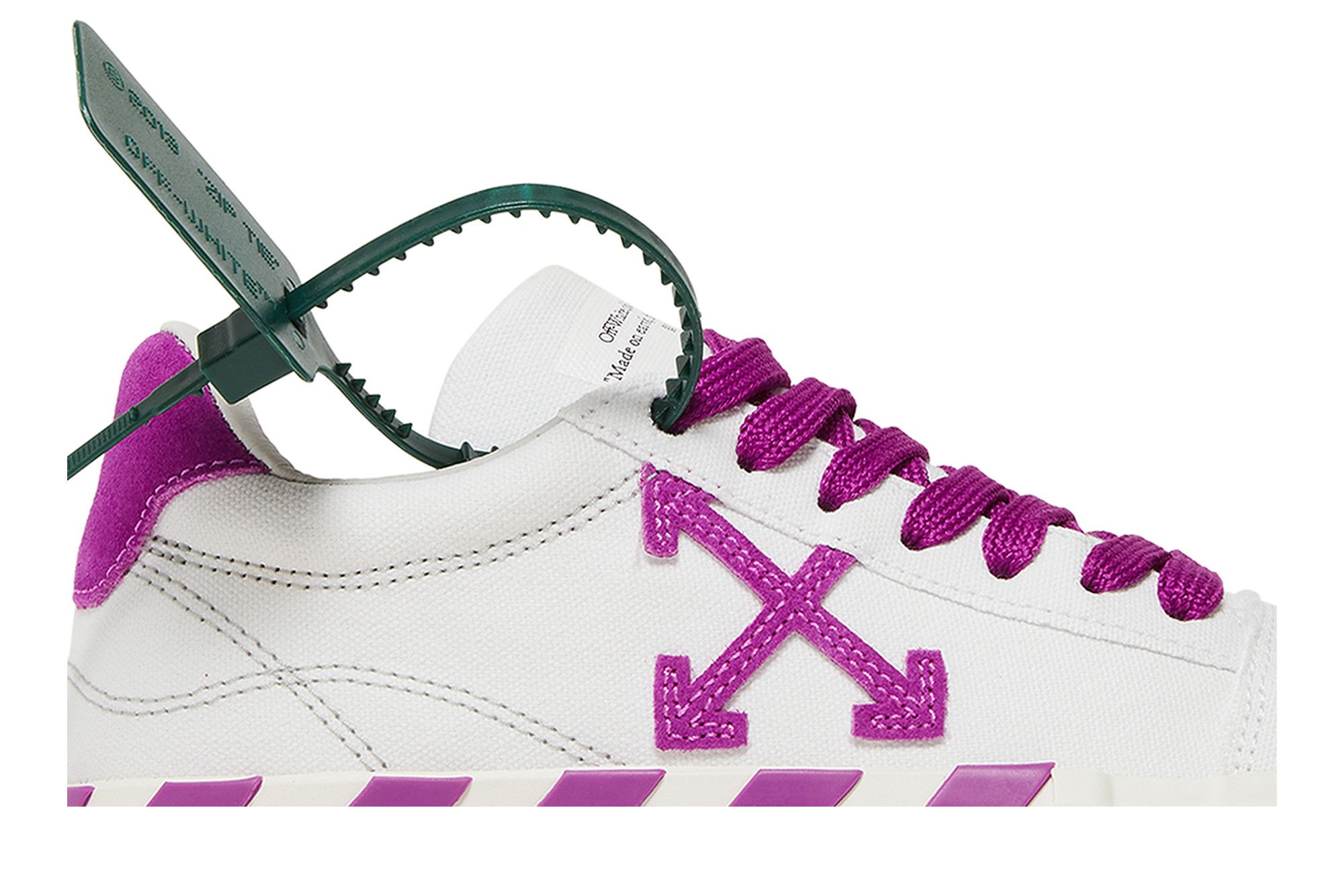 Size 7.0 Off-White Wmns Vulc Sneaker 'White Fuchsia'