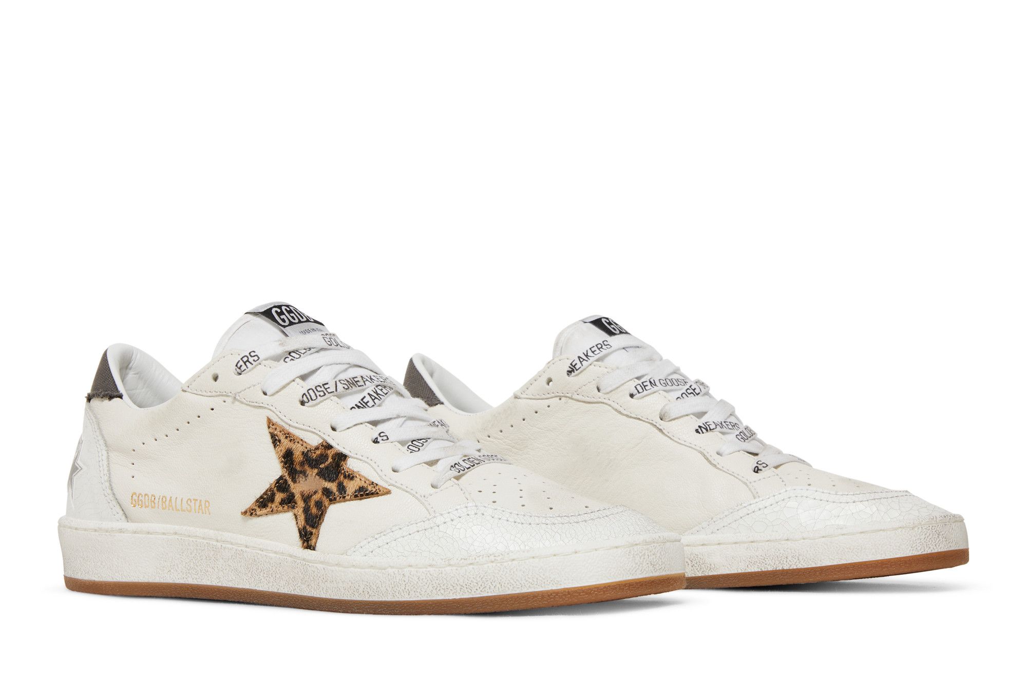 Buy Golden Goose Wmns Ball Star 'White Leopard' - GWF00117