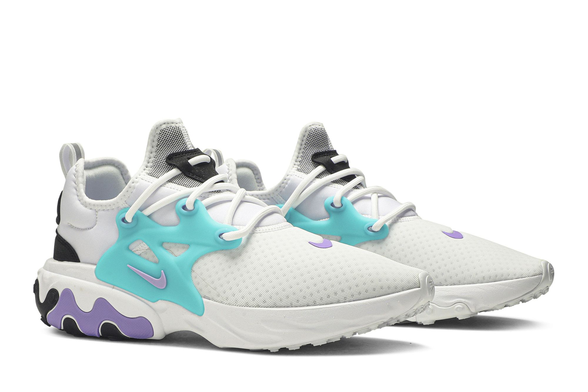 Nike presto react (colorway white/night maroon/black/atomic violet) 2025