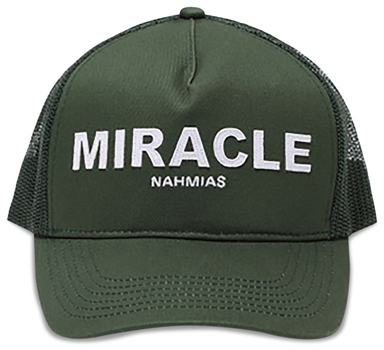 Nahmias Miracle Logo Foam Trucker Hat Green