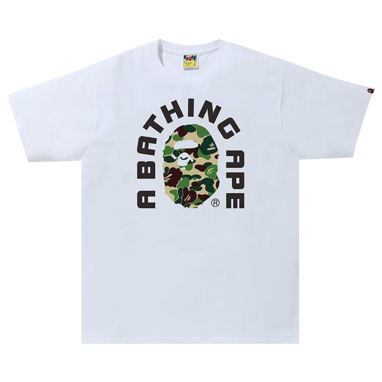 BAPE ABC Camo College 2020 Tee WhiteGreen