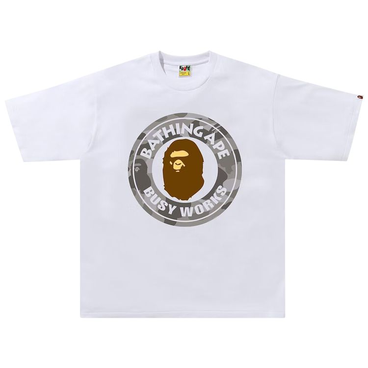 BAPE Color Camo Busy Works Relaxed Fit Tee WhiteGrey
