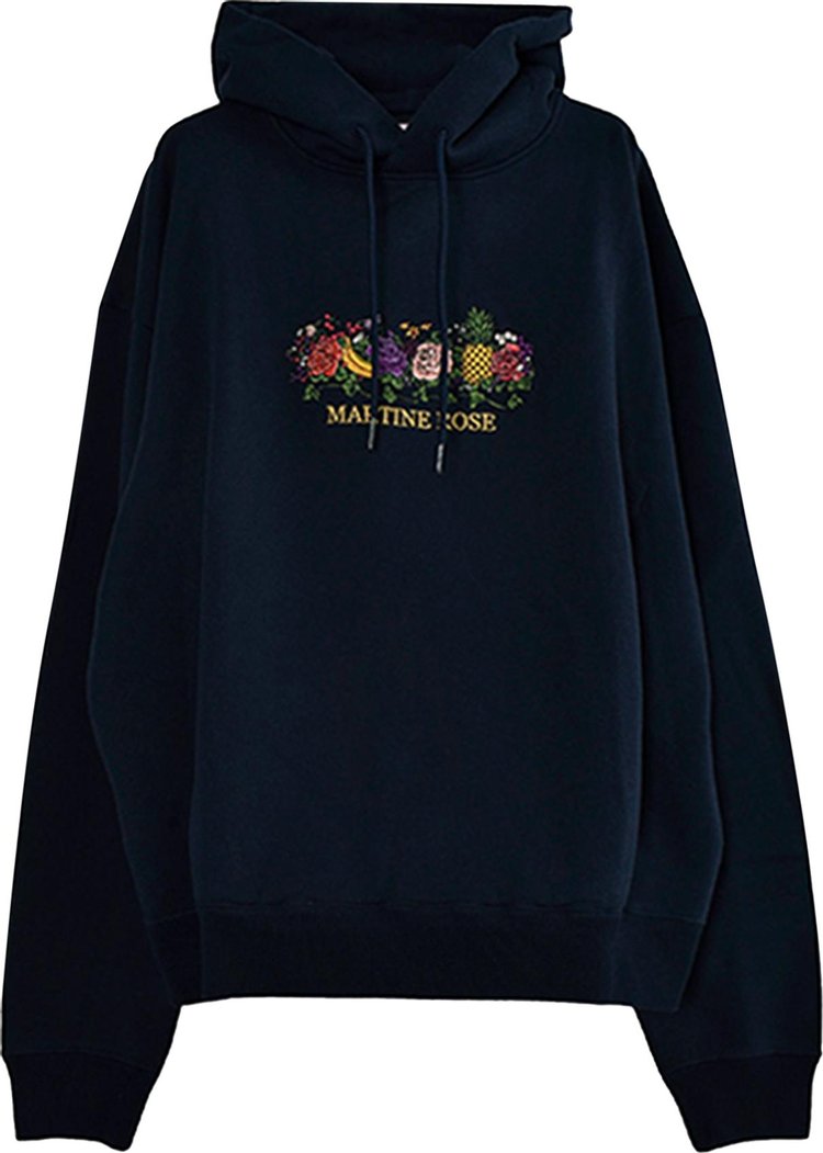 Martine Rose Classic Hoodie Embroidery 'Navy'