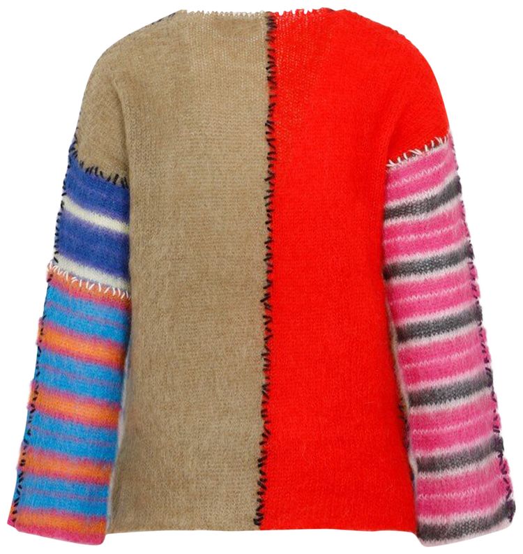 Marni Long Sleeve Crewneck Sweater Multicolor