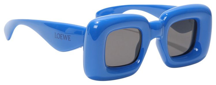 Loewe Square Sunglasses Shiny BlueSmoke