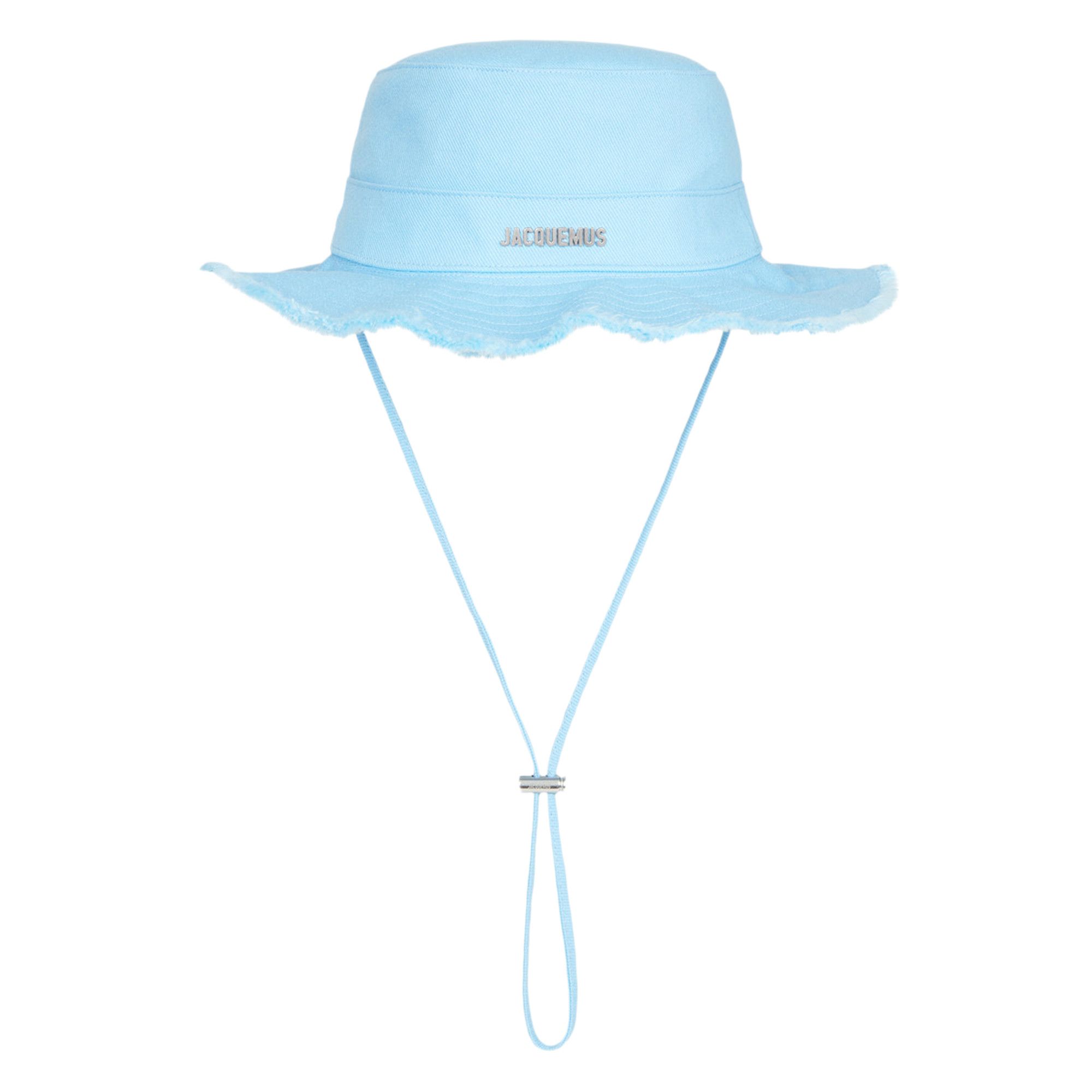 JACQUEMUS ルボブ Artichaut ブルーキャンバス ロゴ ハット Jacquemus Blue 'Le Bob Artichaut' Bucket Hat Jacquemus
