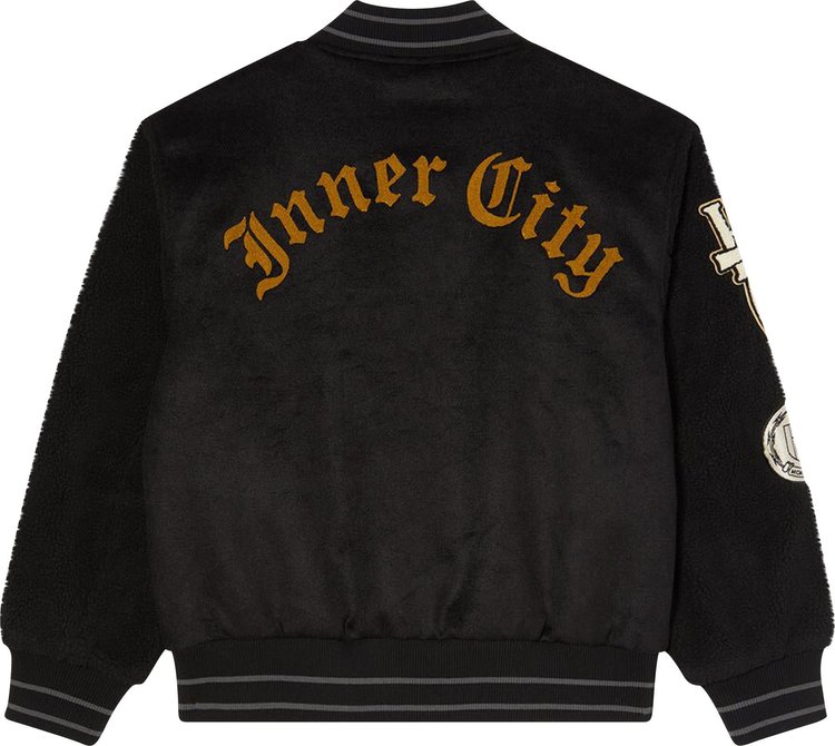 Honor The Gift Letterman Jacket Black