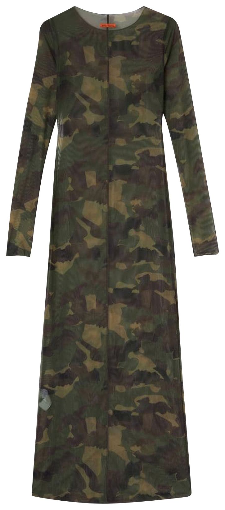 Heron Preston Camo Mesh Dress Camo Green