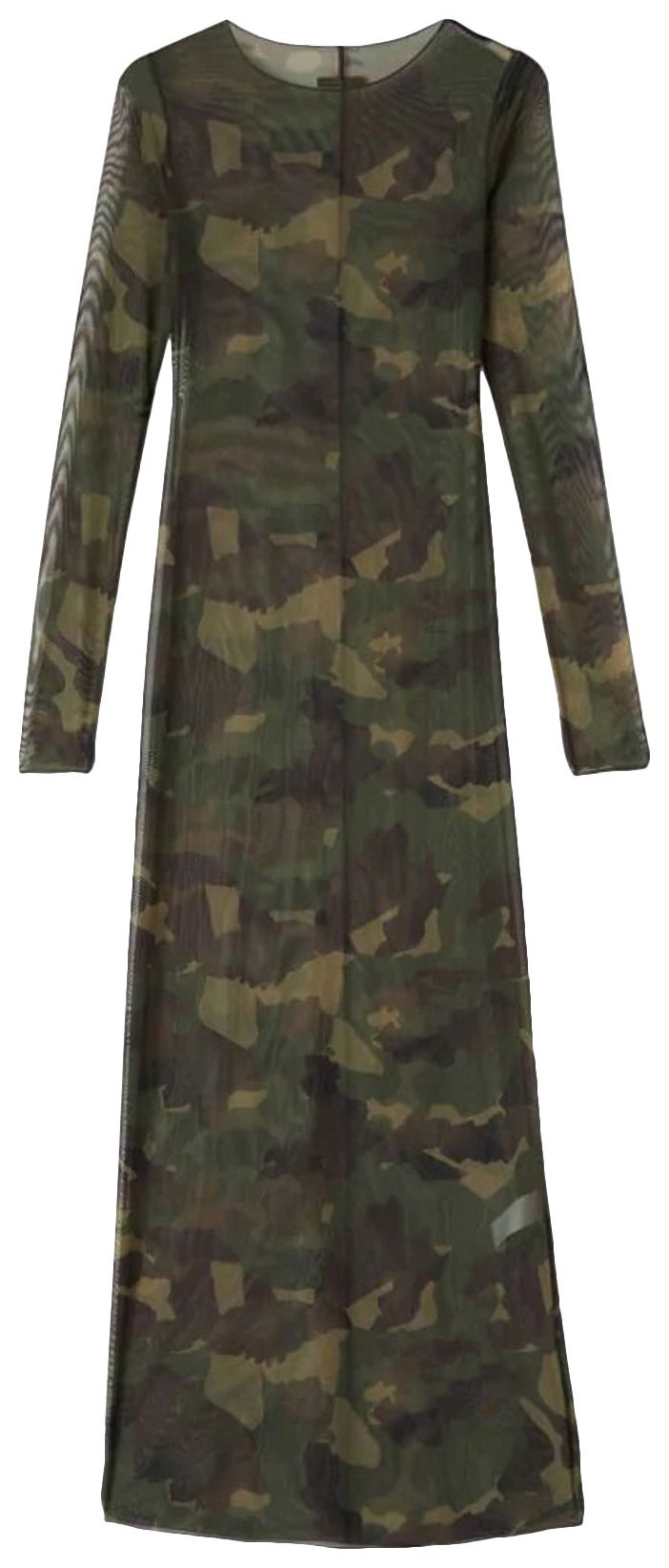 Heron Preston Camo Mesh Dress Camo Green