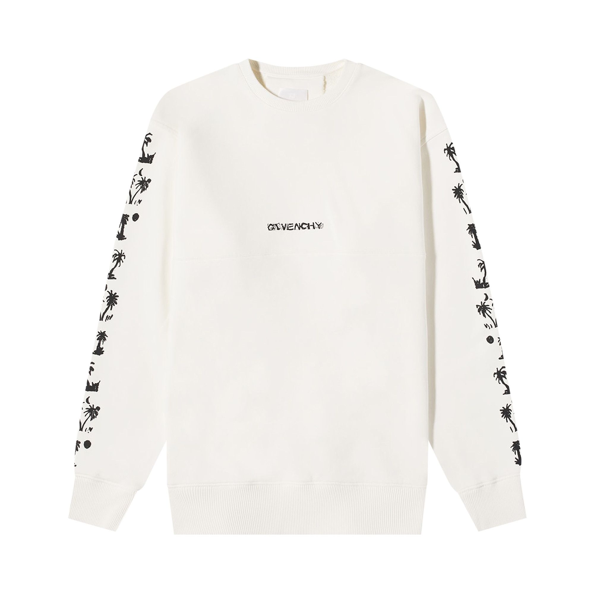 GIVENCHY フト付きフルオハスウェットシャツ 【関税込】 Givenchy Black Abstract Flame Print Sweatshirt | Size L FW15