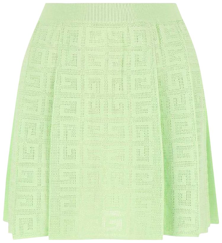 Givenchy 4G Pleated Skirt Pistachio