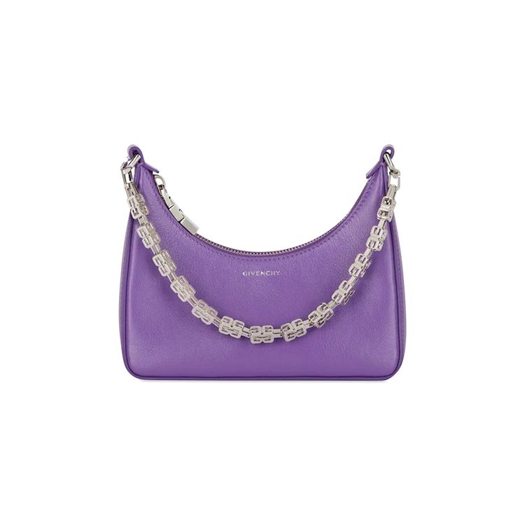 Givenchy Moon Cut Out Mini Hobo Bag Ultraviolet