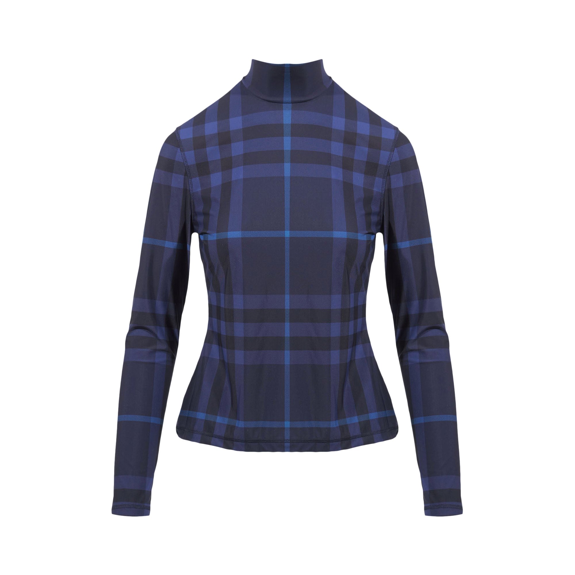 Burberry Emery Check Top 'Dark Charcoal Blue'