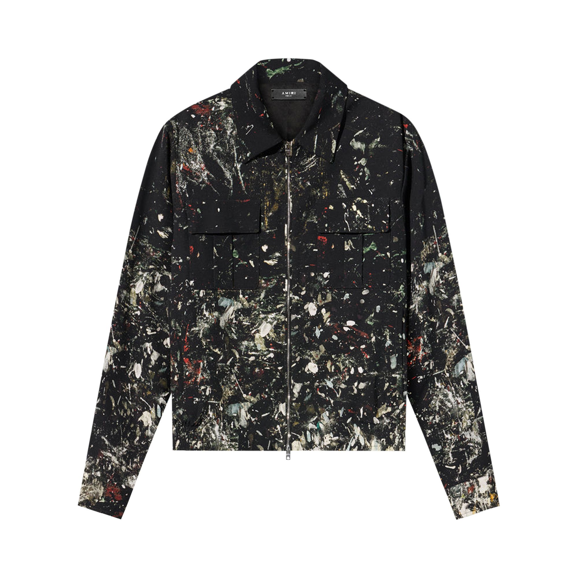 Amiri paint splatter denim jacket sales