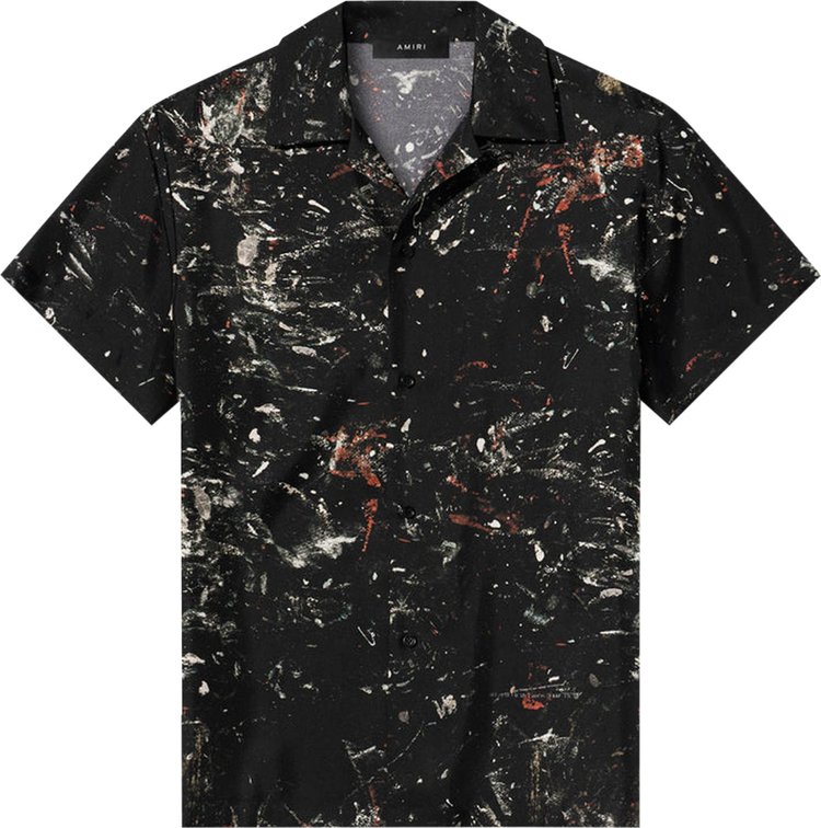 Amiri Bandana Bleach Paint Splatter-print T-shirt