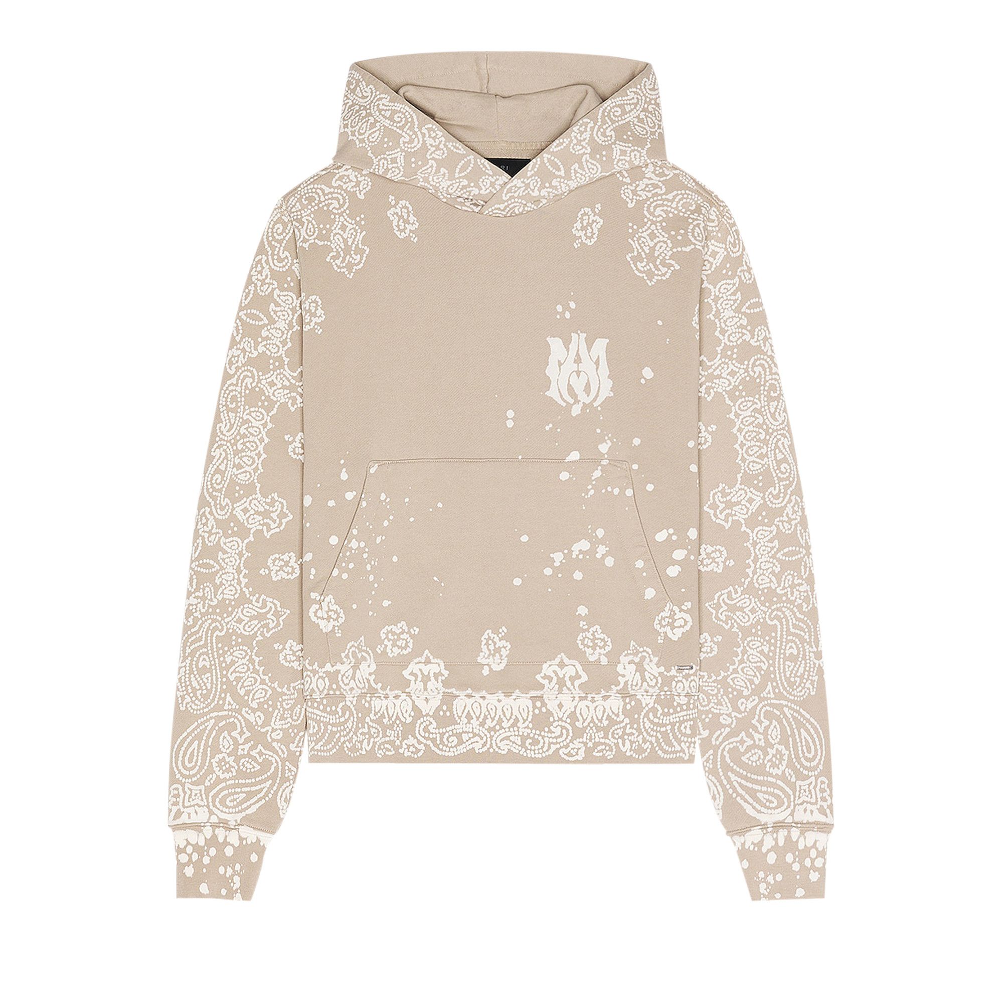 Buy Amiri Bandana Bleach All Over Hoodie 'Crockery